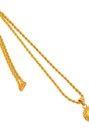 Jewar Mandi New Design Gold Plated Locket/Pendant with Rope/Rassi Chain Daily use for Men, Women & Girls, Boys - None