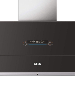 glen-60cm-1400-mhr-auto-clean-vertical-glass-kitchen-chimney-with-1-year-comprehensive-warranty-12-year-on-motor-bldc-motor-filterless-motion-sensor-touch-controls-6074-black