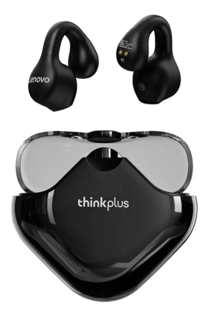 LENOVO Thinkplus XT61 Bluetooth Earphones Clip-on Sports Wireless Headphones Stereo Noise Reduction Earbuds-Black