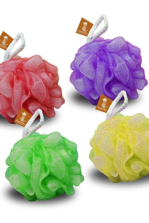 majestique-4pcs-bath-loofah-soft-mesh-exfoliating-back-scrubber-body-shower-sponge