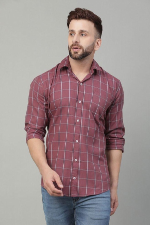 yha-mauve-cotton-blend-regular-fit-mens-casual-shirt-pack-of-1-none