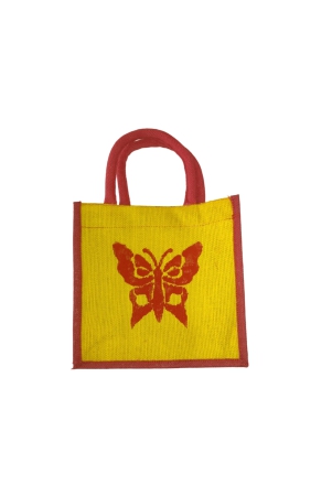 red-butterfly-on-burlap-bag