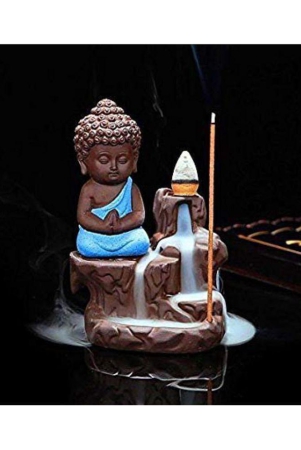 dedhas-smoke-buddha-blue-with20pccone-resin-buddha-idol-12-x-7-cms-pack-of-1