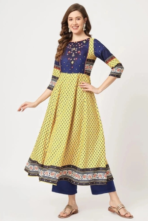 pannkh-yellow-rayon-womens-anarkali-kurti-pack-of-1-none