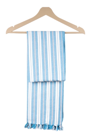 blue-and-white-striped-cotton-towel