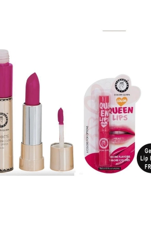 colors-queen-lip-matte-2-in-1-lipstick-with-queen-lips-lip-balm-pack-of-2-sharbati-pink