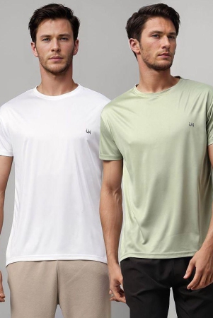 urbanmark-polyester-regular-fit-solid-half-sleeves-mens-t-shirt-olive-white-pack-of-2-none