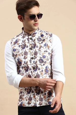 showoff-white-cotton-blend-mens-nehru-jacket-pack-of-1-none