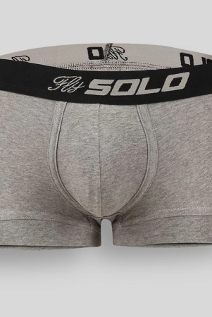 Solo Cotton Blend Mens Trunks ( Light Grey ) - 80