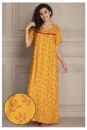 clovia-cotton-nighty-night-gowns-yellow-l