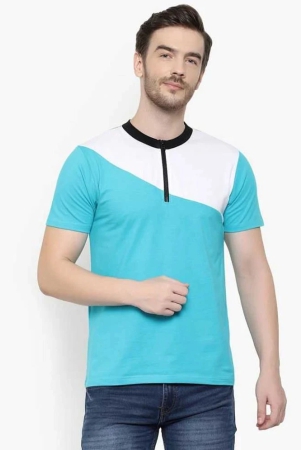 glito-blue-cotton-blend-regular-fit-mens-t-shirt-pack-of-1-none