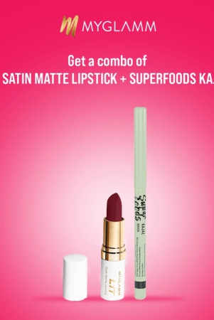 combo-of-myglamm-lit-satin-matte-lipstick-superfoods-kajal