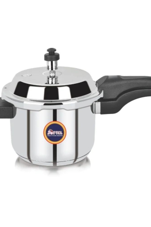 Softel Stainless Steel Pressure Cooker | Gas & Induction Compatible | Silver