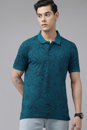 adorate-teal-blue-cotton-blend-regular-fit-mens-polo-t-shirt-pack-of-1-none