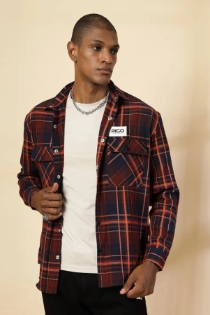 rigo-flannel-oversized-fit-checks-full-sleeves-mens-casual-shirt-navy-pack-of-1-none