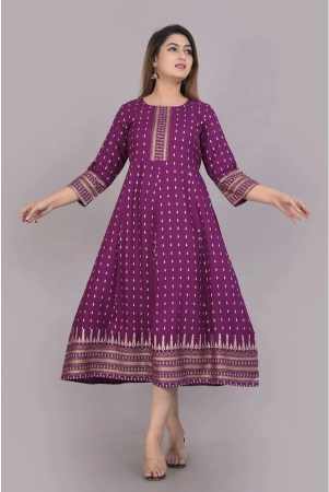 smien-purple-rayon-womens-flared-kurti-pack-of-1-none