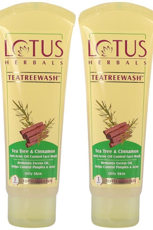 lotus-herbals-teatreewash-tea-tree-cinnamon-anti-acne-oil-control-face-wash-pack-of-2