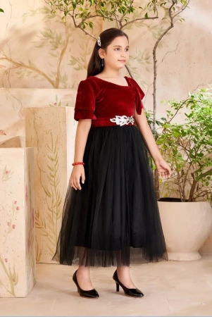 aarika-maroon-velvet-girls-fit-and-flare-dress-pack-of-1-none