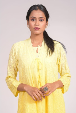 ladies-new-fashion-georgette-hand-chikankari-kurti-yellow