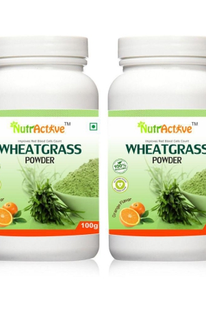 nutractive-organic-wheat-grass-powder-200-gm-orange-vitamins-powder-pack-of-2