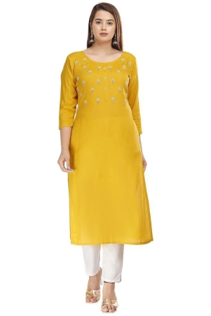 jc4u-yellow-rayon-womens-straight-kurti-pack-of-1-none