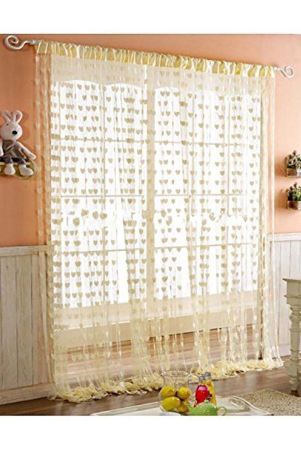 PINDIA Single Door Heart String Curtain - Cream