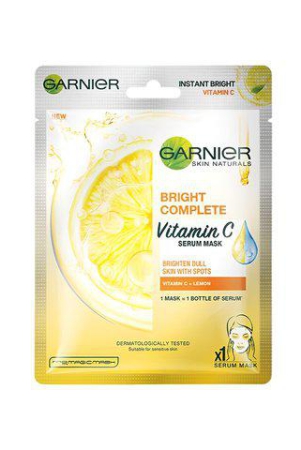 Garnier Bright Complete Vitamin C Face Serum Sheet Mask