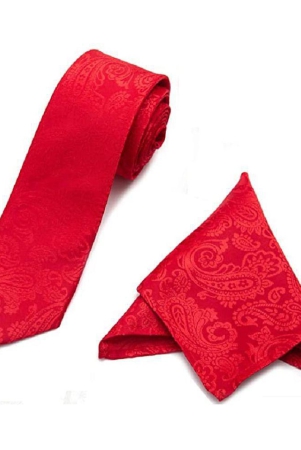 penyan-red-printed-satin-necktie-red