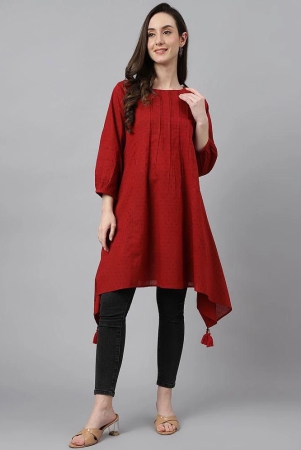 janasya-maroon-cotton-womens-tunic-pack-of-1-none