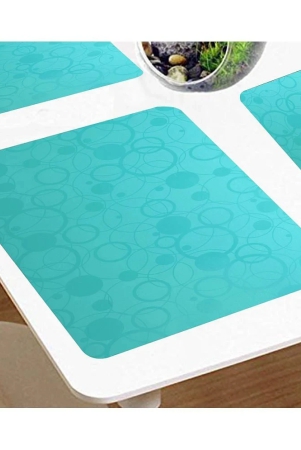 E-Retailer Set of 6 PVC Table Mats - Green