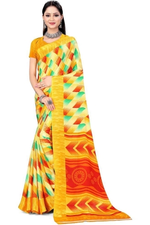 leelavati-yellow-crepe-saree-with-blouse-piece-pack-of-1-yellow