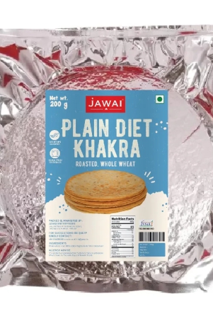 PLAIN DIET KHAKRA | Roasted | Whole Wheat | Vacuum Packed for freshness-200 gms