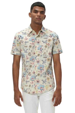 tropical-print-slub-shirt