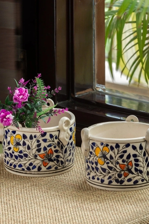 indigo-vines-hand-painted-table-planter-pots-in-ceramic-set-of-2