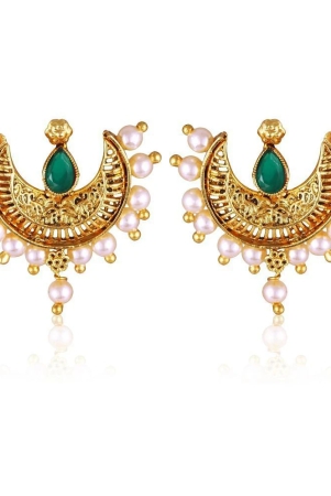 vighnaharta-green-chandbalis-earrings-pack-of-1-green