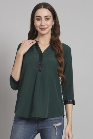 curvydrobe-green-crepe-womens-a-line-top-pack-of-1-xl-green