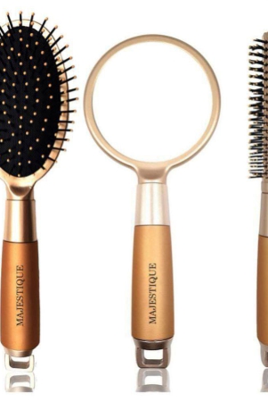 majestique-3pcs-hair-brush-set-detangling-brush-roller-brush-with-handle-mirror-suit-for-women-men