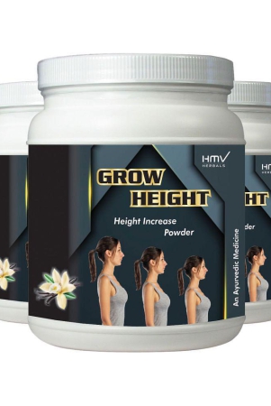 hmv-herbals-grow-height-herbal-height-growth-vanilla-powder-300-gm-pack-of-3