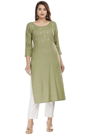 jc4u-green-rayon-womens-straight-kurti-pack-of-1-none