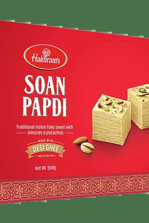 Haldiram's Sweets - Soan Papdi (Del), 500 G Pouch