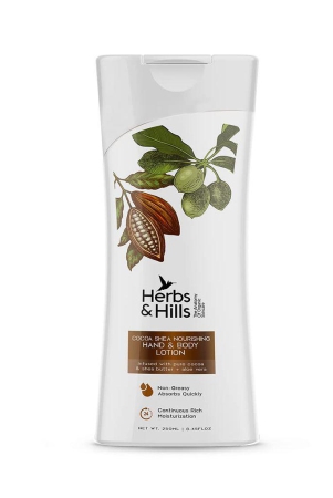 herbs-hills-hand-body-lotion-250ml-infused-with-pure-cocoa-shea-butter-aloe-vera-for-all-type-of-skins-deeply-moisturize-nourishes-dry-skin-improve-skin-health-reduces-sign-of-ageing