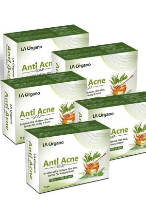 la-orgno-anti-acne-soap-for-remove-acne-blemishes-scars-soap-75-gms-each-pack-of-5