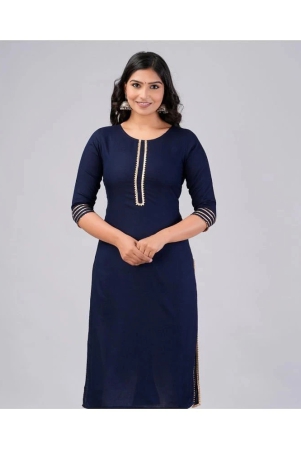 mauka-rayon-embroidered-straight-womens-kurti-blue-pack-of-1-none