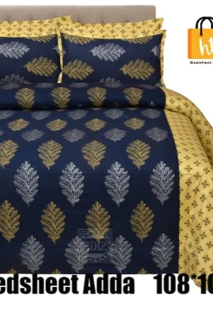 bedsheet-adda-super-mega-king-size-king-size108108-in-pure-cotton-sanganeri-printed-jaipuri-double-bedsheet-with-2-matching-pillow-covers-rj-14-03-108108-ht8303