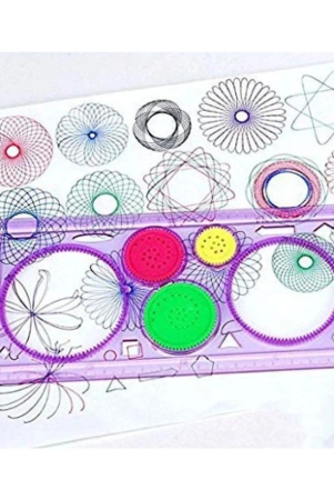 padmavathi-enterprises-spirograph-geometric-ruler-drafting-tools-stationery-drawing-set-random-colour-pack-of-2-multi-color