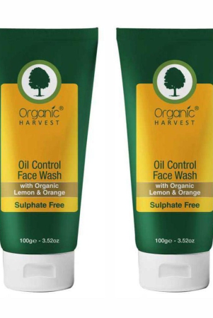 organic-harvest-face-wash-for-oil-control-ecocert-peta-certified-paraben-sulphate-free-100gm-pack-of-2