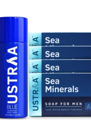 ustraa-blue-deodorant-150-ml-deo-soap-sea-minerals-100g-pack-of-4