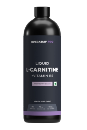 nutrabay-pro-liquid-l-carnitine-with-vitamin-b5-450-ml-raspberry-30-servings-1500-mg-l-carnitine-sugar-free-helps-convert-fat-into-energy-performance-recovery-pre-post-workout-supplement-for-men-women