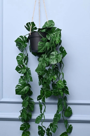 green-hanging-planter-cylindrical-shape