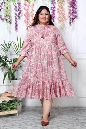 swasti-cotton-blend-printed-anarkali-womens-kurti-pink-pack-of-1-none